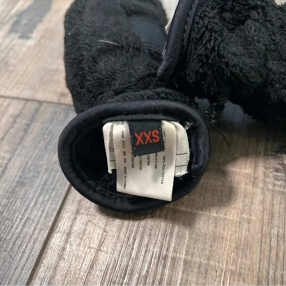 Head Kids Toddlers Mittens Size‎ XXS Black Faux Fur